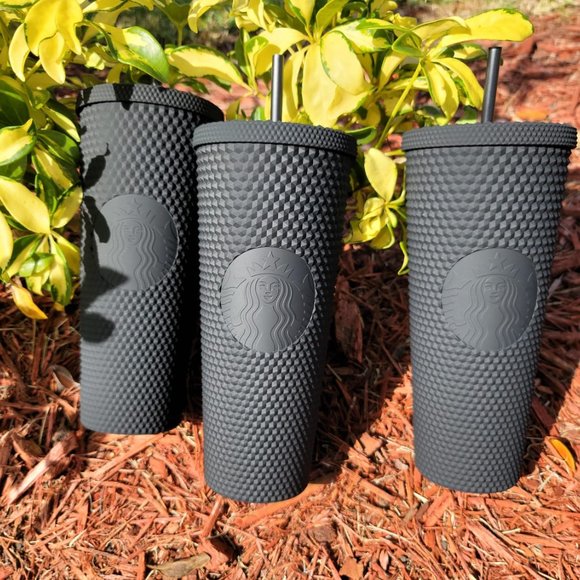 Starbucks Matte Black Studded Tumbler Soft Touch New Release 2021 Cup Limited - Picture 4 of 16